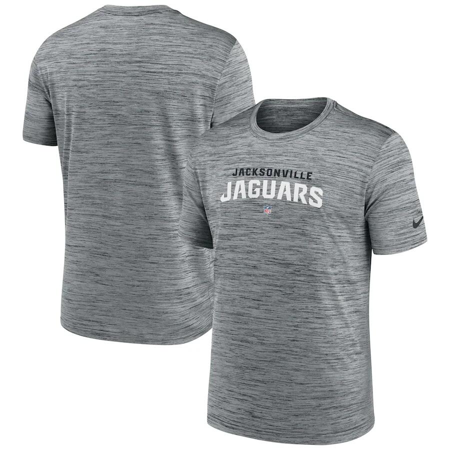 Men's Jacksonville Jaguars Gray Velocity Performance T-Shirt Men's Jacksonville Jaguars Gray Velocity Performance T-Shirt